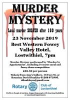 Murder Mystery at Best Western Hotel, Lostwithiel @ 23 Nov